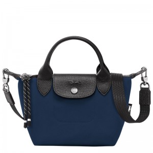 Borsa a Mano Donna Longchamp Le Pliage Energy XS Blu Marino | LOJCW-4380