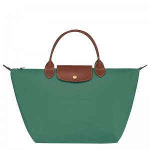 Borsa a Mano Donna Longchamp Le Pliage Original M Verdi | OJSVY-5694