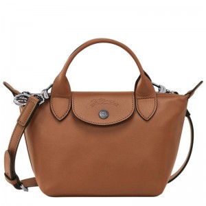 Borsa a Mano Donna Longchamp Le Pliage Xtra XS Marroni | QBOTW-8031