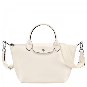 Borsa a Mano Donna Longchamp Le Pliage Xtra S Bianche | NCOGS-6435