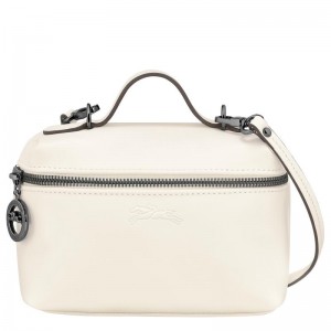 Borse Crossbody Donna Longchamp Le Pliage Xtra XS Vanity Bianche | ZYPOT-6892