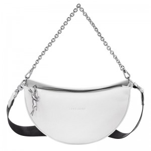 Borse Crossbody Donna Longchamp Smile S Bianche | DYIWV-7045