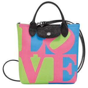 Borse Crossbody Donna Longchamp x Robert Indiana XS Rosa | GSCKR-7058