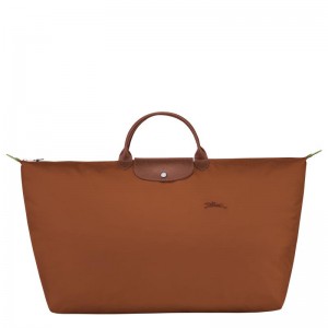 Borse Da Viaggio Donna Longchamp Le Pliage Green M Marroni | KOQJB-6527