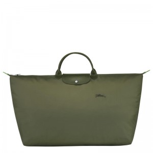 Borse Da Viaggio Donna Longchamp Le Pliage Green M Verdi | MXUKV-1059