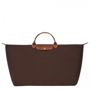 Borse Da Viaggio Donna Longchamp Le Pliage Original M Marroni | QDINJ-0351