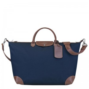 Borse Da Viaggio Uomo Longchamp Boxford S Blu | FKNGA-2974