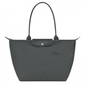 Borse Tote Donna Longchamp Le Pliage Green L Grigie | YGZBE-4279