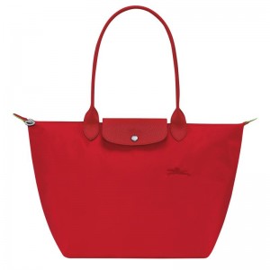 Borse Tote Donna Longchamp Le Pliage Green L Rosse | XKISQ-4810