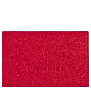 Portacarte Donna Longchamp Le Foulonné Rosse | BIUMX-2341