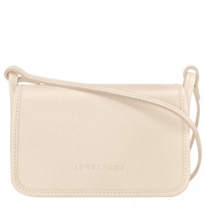 Portafogli Donna Longchamp Le Foulonné XS Bianche | CLQVN-4319