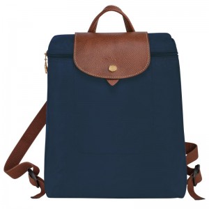 Zaini Uomo Longchamp Le Pliage Original M Blu Marino | WNJZX-1039