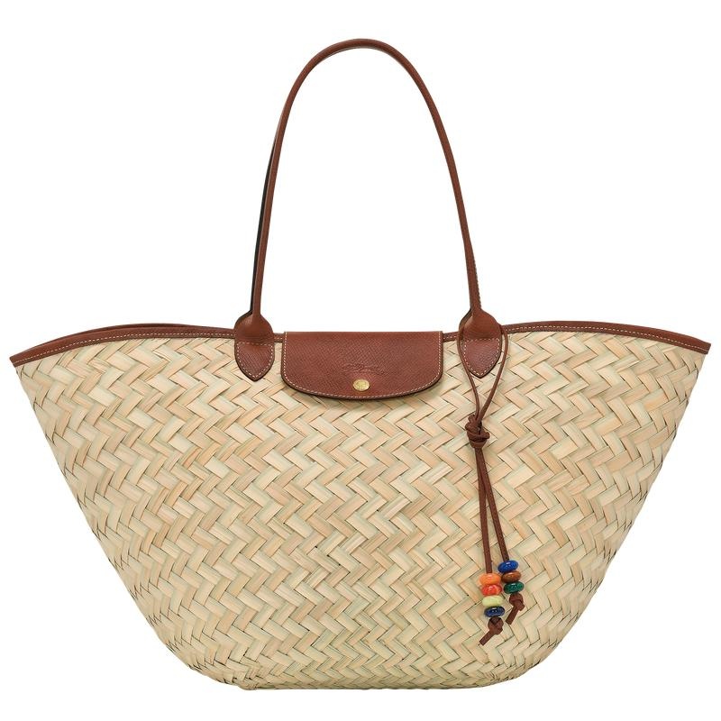 Basket Bag Donna Longchamp Le Panier Pliage XL Marroni | HVCOT-2450