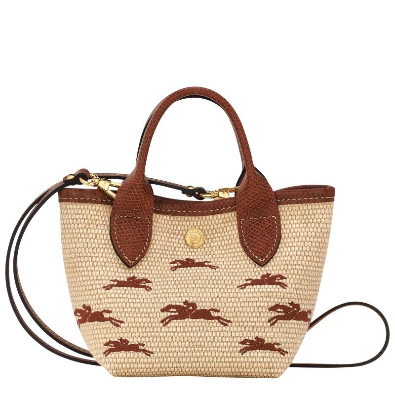 Basket Bag Donna Longchamp Le Panier Pliage XS Marroni | NKOME-0624