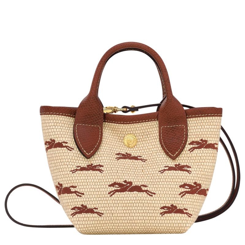 Basket Bag Donna Longchamp Le Panier Pliage XS Marroni | NKOME-0624