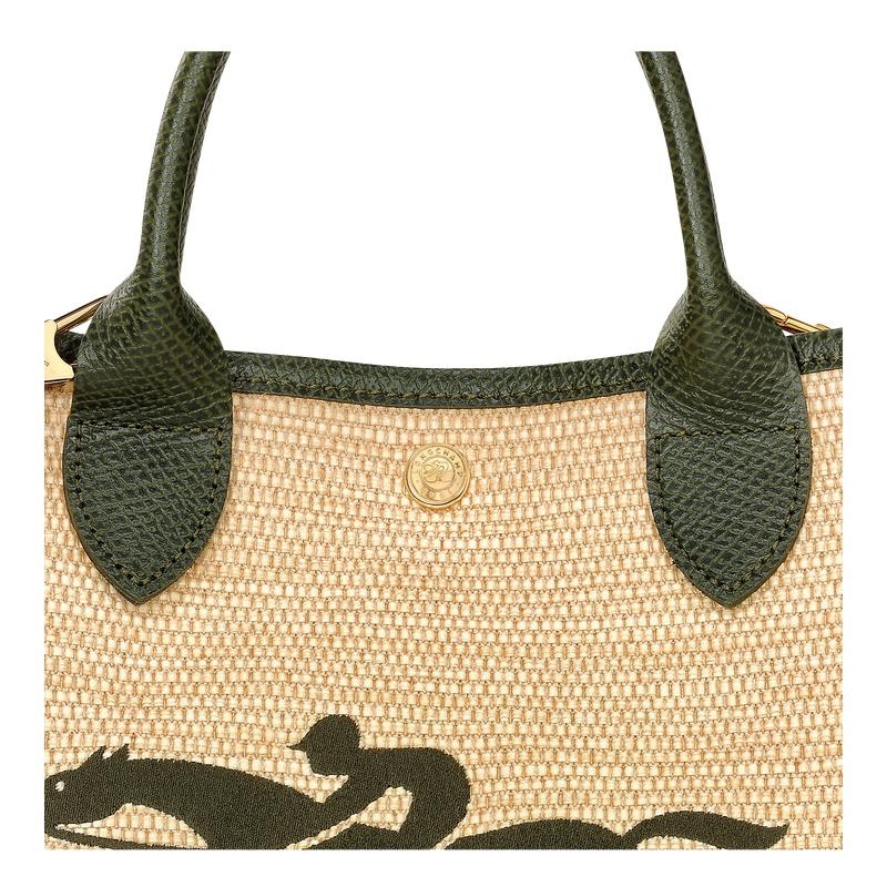 Basket Bag Donna Longchamp Le Panier Pliage S Khaki | XMPBZ-4931