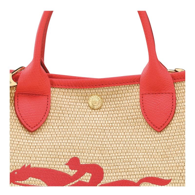 Basket Bag Donna Longchamp Le Panier Pliage S Rosse | IADJC-4627