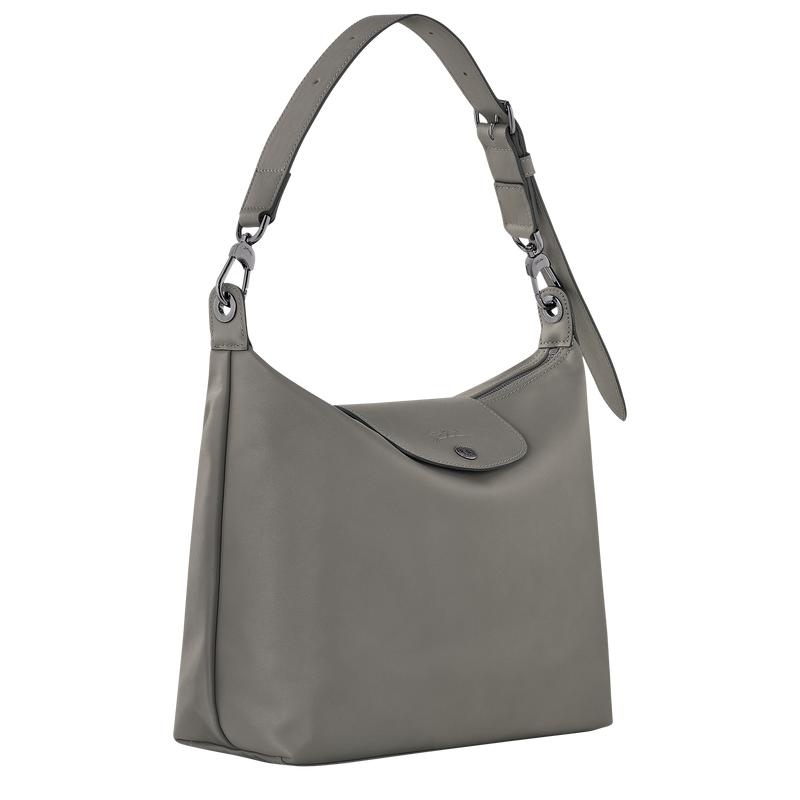 Borsa Hobo Donna Longchamp Le Pliage Xtra M Grigie | IWQSD-6819