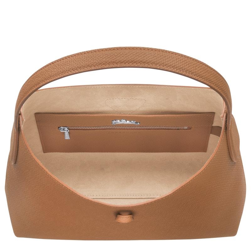 Borsa Hobo Donna Longchamp Roseau M Marroni | KOJMU-1358