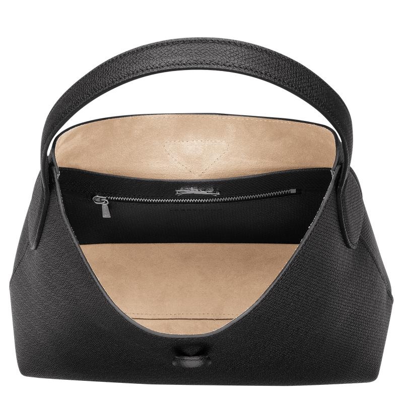 Borsa Hobo Donna Longchamp Roseau M Nere | SFQAU-7420