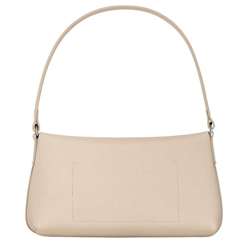 Borsa Hobo Donna Longchamp Roseau S Bianche | XZGJM-3967