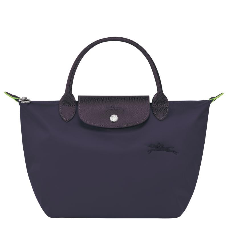 Borsa a Mano Donna Longchamp Le Pliage Green S Viola | LQTEA-5173