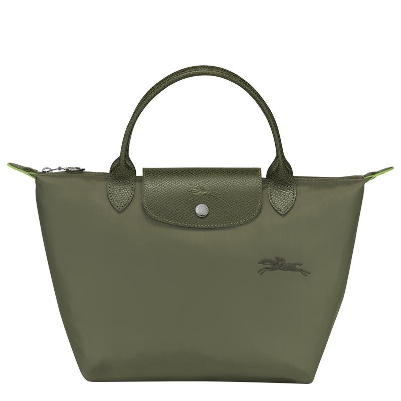 Borsa a Mano Donna Longchamp Le Pliage Green S Verdi | QKCOT-6810