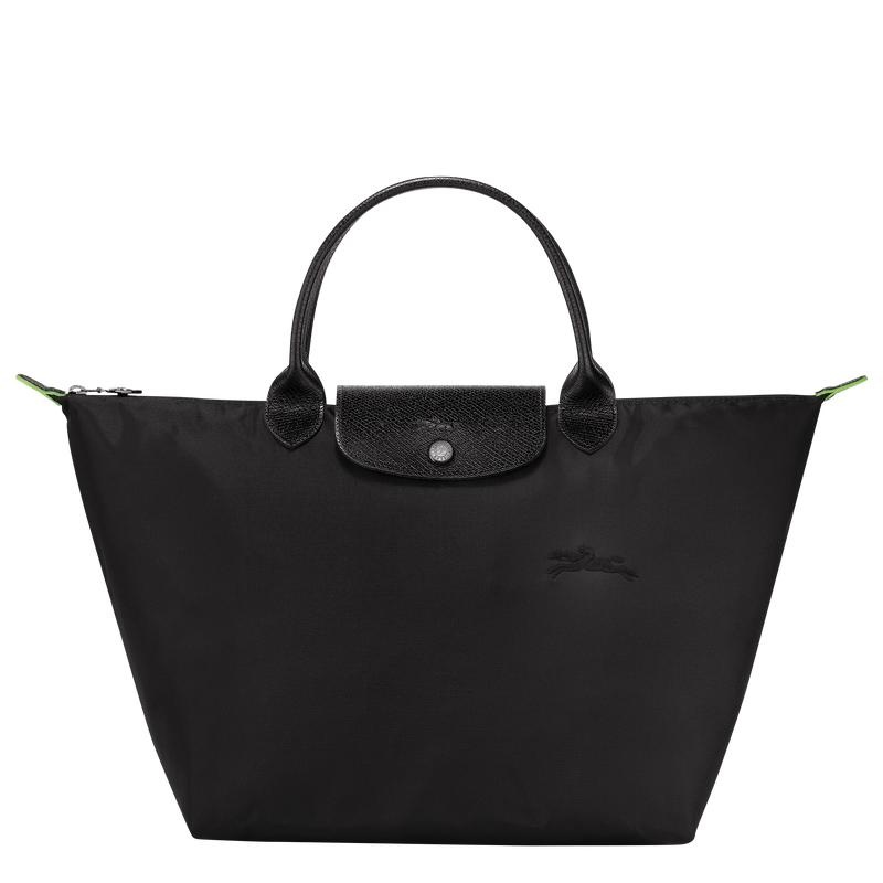 Borsa a Mano Donna Longchamp Le Pliage Green M Nere | RWOAX-8314