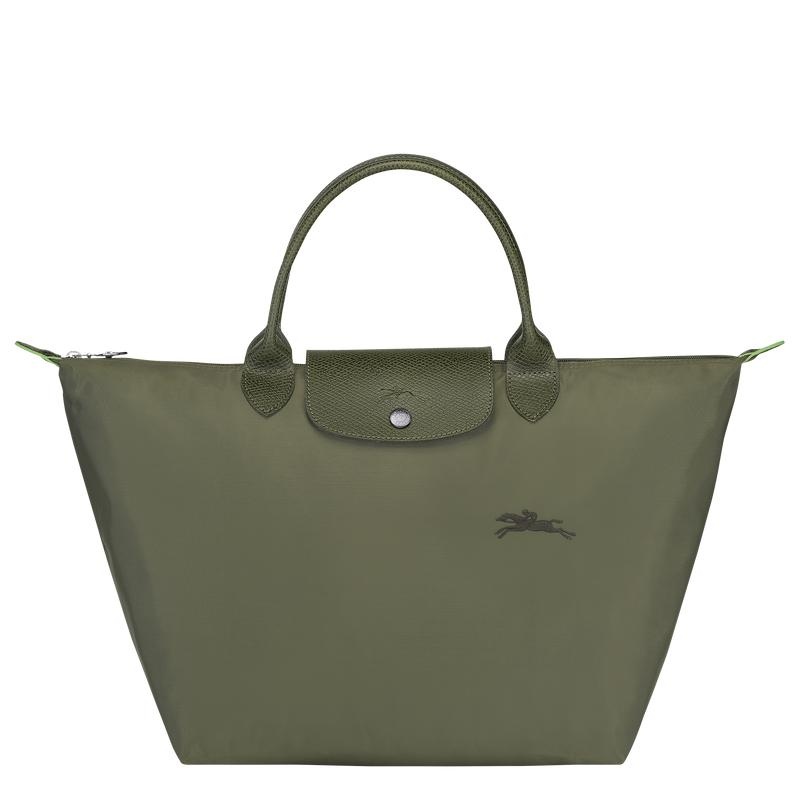 Borsa a Mano Donna Longchamp Le Pliage Green M Verdi | DTUGM-2497