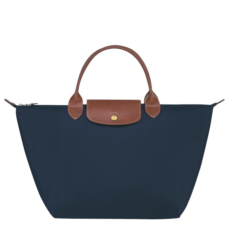 Borsa a Mano Donna Longchamp Le Pliage Original M Blu Marino | KDFMC-5103