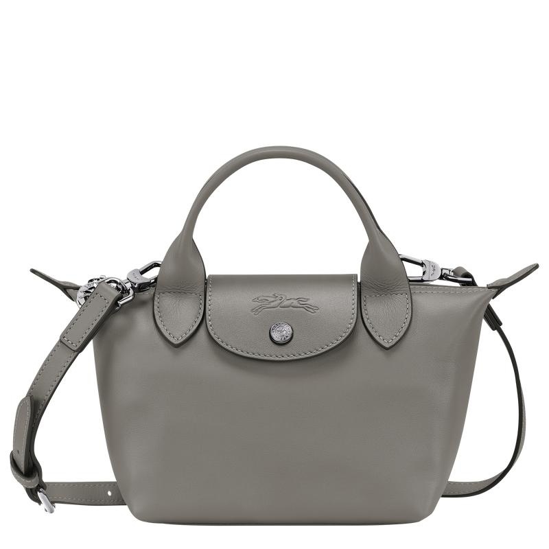 Borsa a Mano Donna Longchamp Le Pliage Xtra XS Grigie | FTBUD-9784