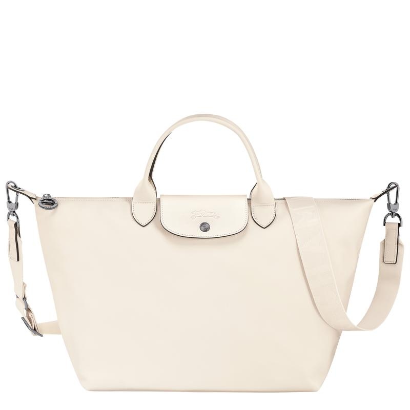 Borsa a Mano Donna Longchamp Le Pliage Xtra L Bianche | GFSLU-9042