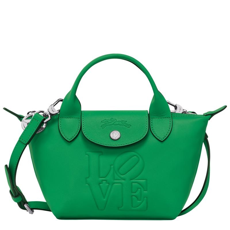 Borsa a Mano Donna Longchamp x Robert Indiana XS Verdi | UDEIS-9548