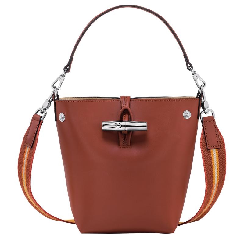 Borse A Secchiello Donna Longchamp Roseau XS Marroni | AHQZX-9612