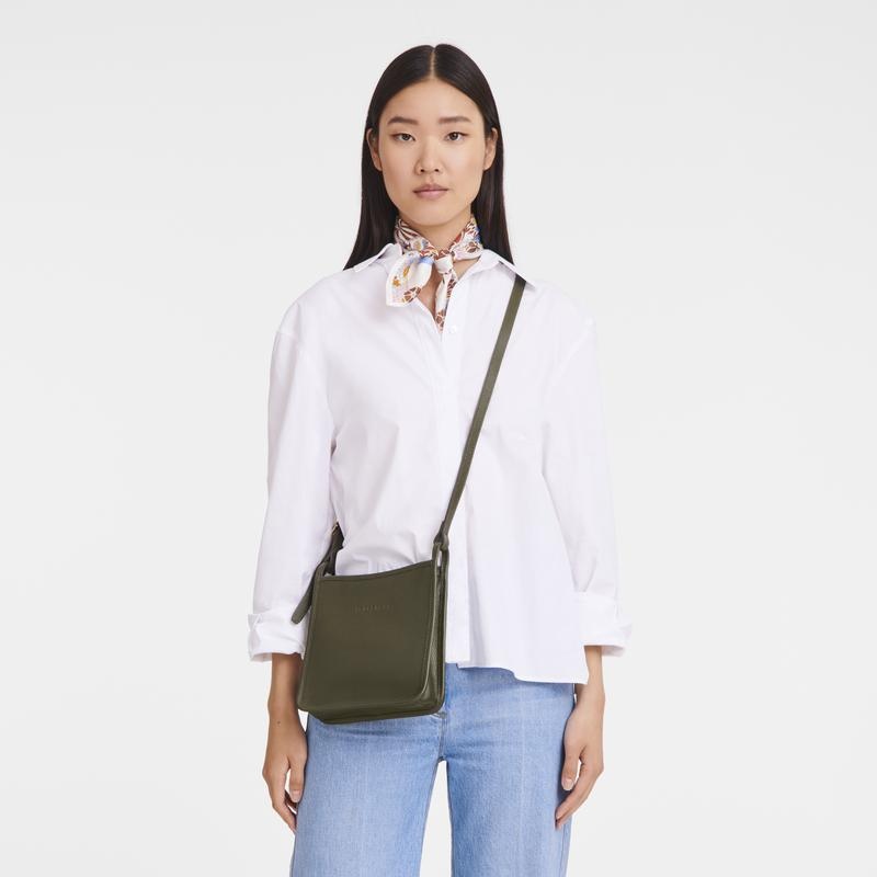 Borse Crossbody Donna Longchamp Le Foulonné S Khaki | ZCWQE-4923