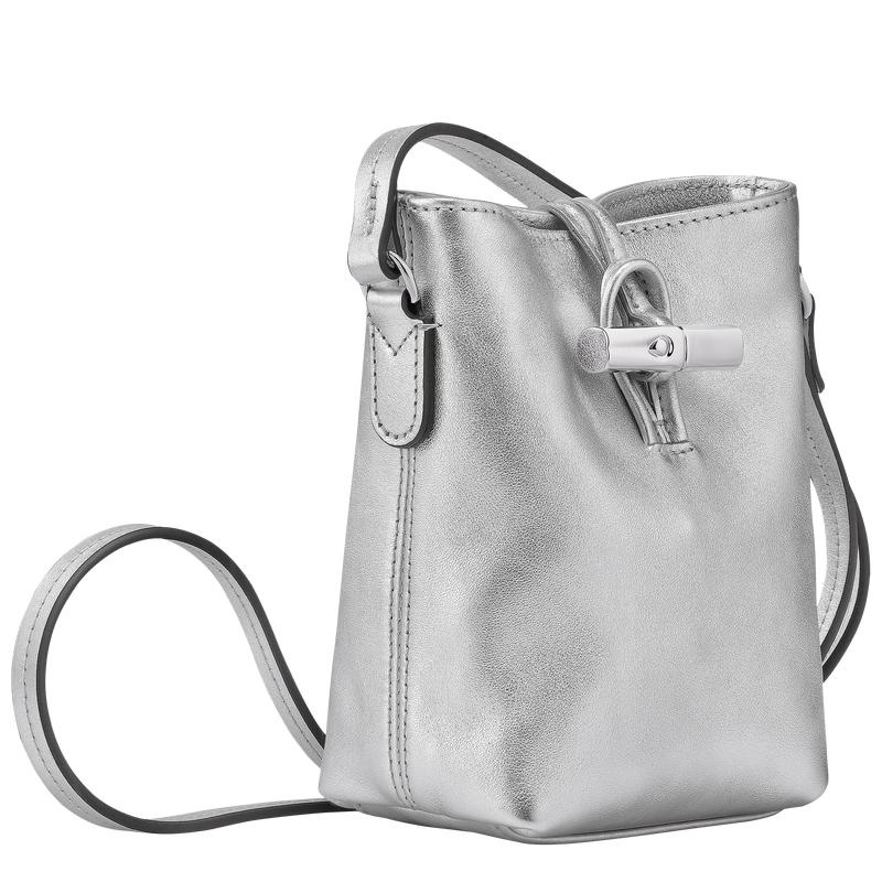 Borse Crossbody Donna Longchamp Roseau XS Argento | VTKWZ-6810