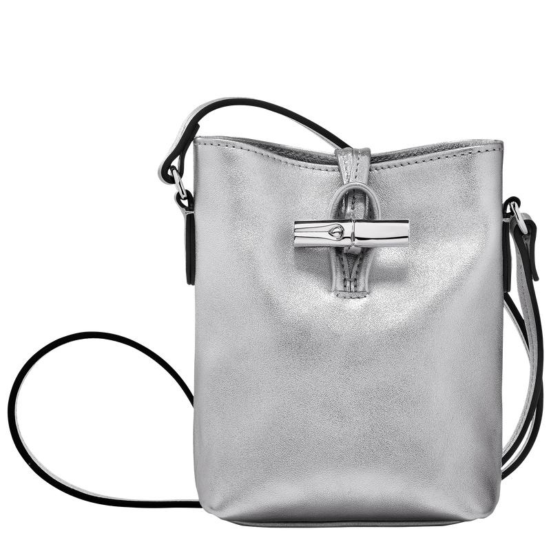 Borse Crossbody Donna Longchamp Roseau XS Argento | VTKWZ-6810