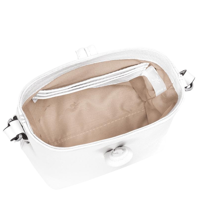 Borse Crossbody Donna Longchamp Roseau XS Bianche | CQKAM-2715