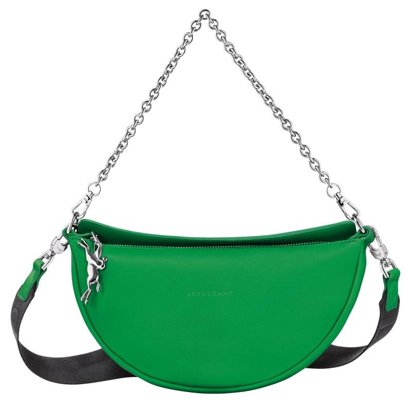 Borse Crossbody Donna Longchamp Smile S Verdi | DEQHW-6087