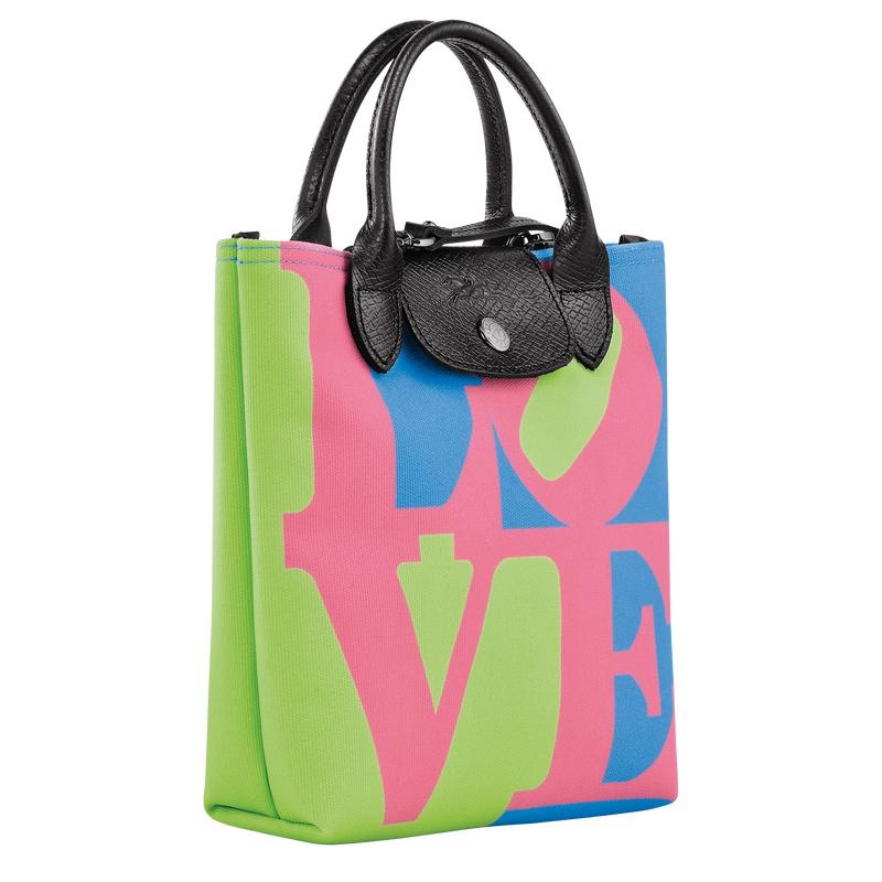 Borse Crossbody Donna Longchamp x Robert Indiana XS Rosa | GSCKR-7058