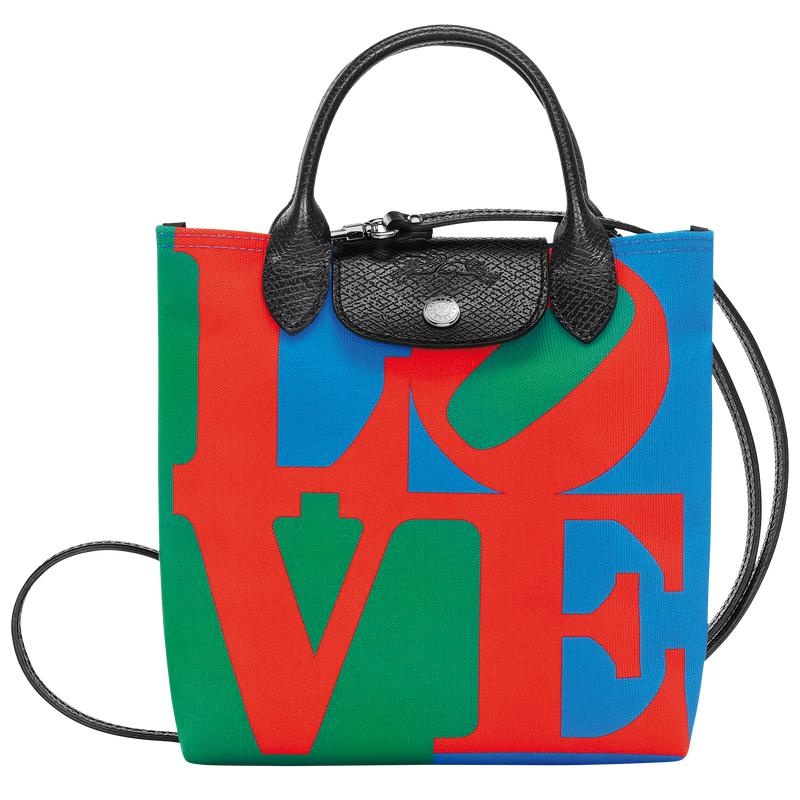 Borse Crossbody Uomo Longchamp x Robert Indiana XS Red/Navy | KQREZ-4390