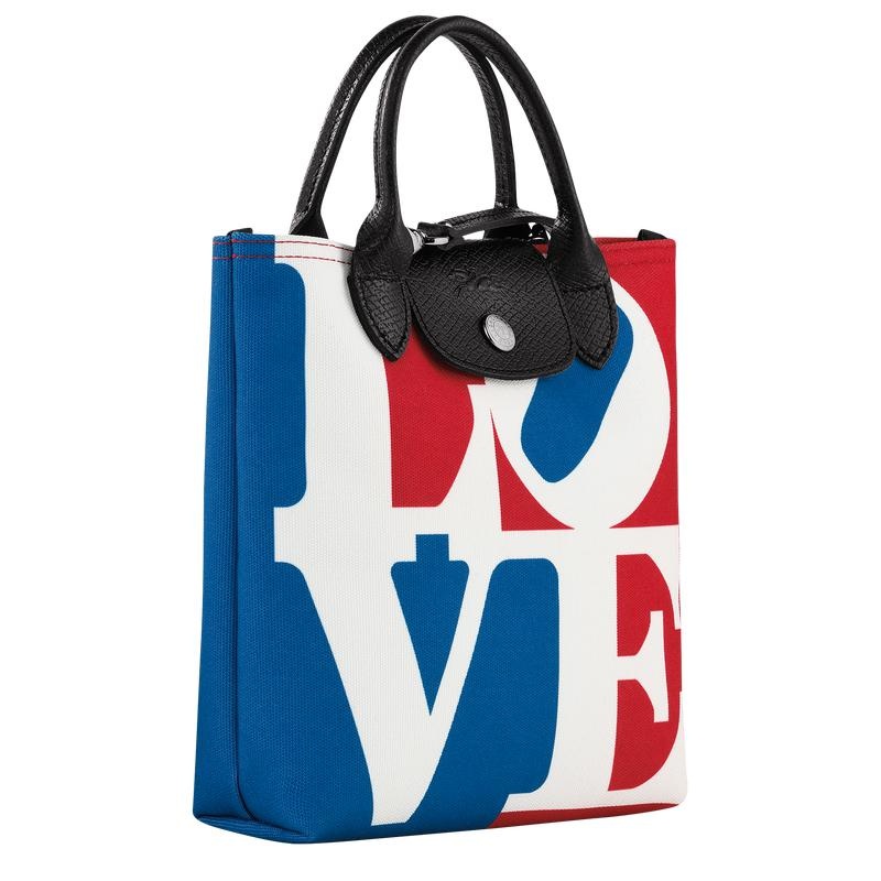 Borse Crossbody Uomo Longchamp x Robert Indiana XS Bianche | FRYPU-1489