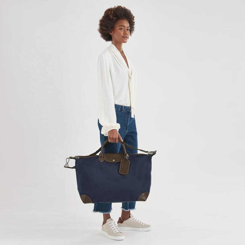 Borse Da Viaggio Donna Longchamp Boxford S Blu | IWMVX-3695