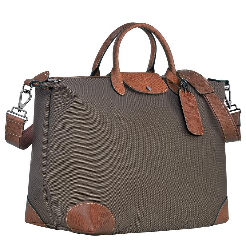 Borse Da Viaggio Donna Longchamp Boxford S Marroni | ONFHI-6379