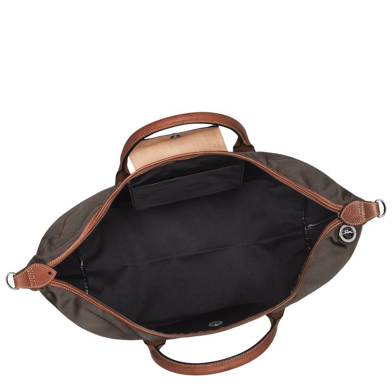 Borse Da Viaggio Donna Longchamp Boxford S Marroni | ONFHI-6379