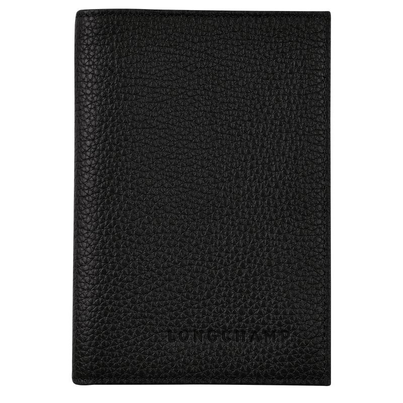 Borse Da Viaggio Donna Longchamp Le Foulonné Passport cover Nere | VZJKG-5630