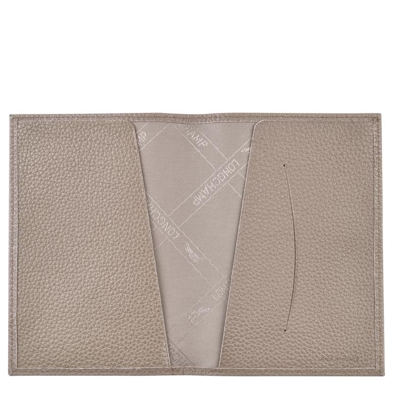 Borse Da Viaggio Donna Longchamp Le Foulonné Passport cover Grigie | FDEXQ-1423