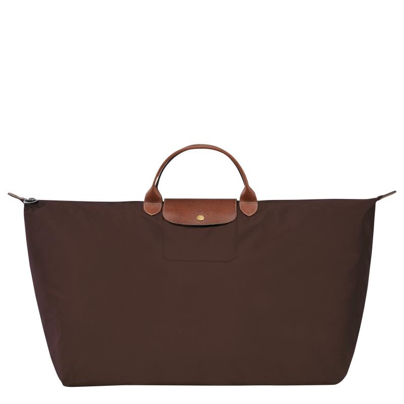 Borse Da Viaggio Donna Longchamp Le Pliage Original M Marroni | QDINJ-0351