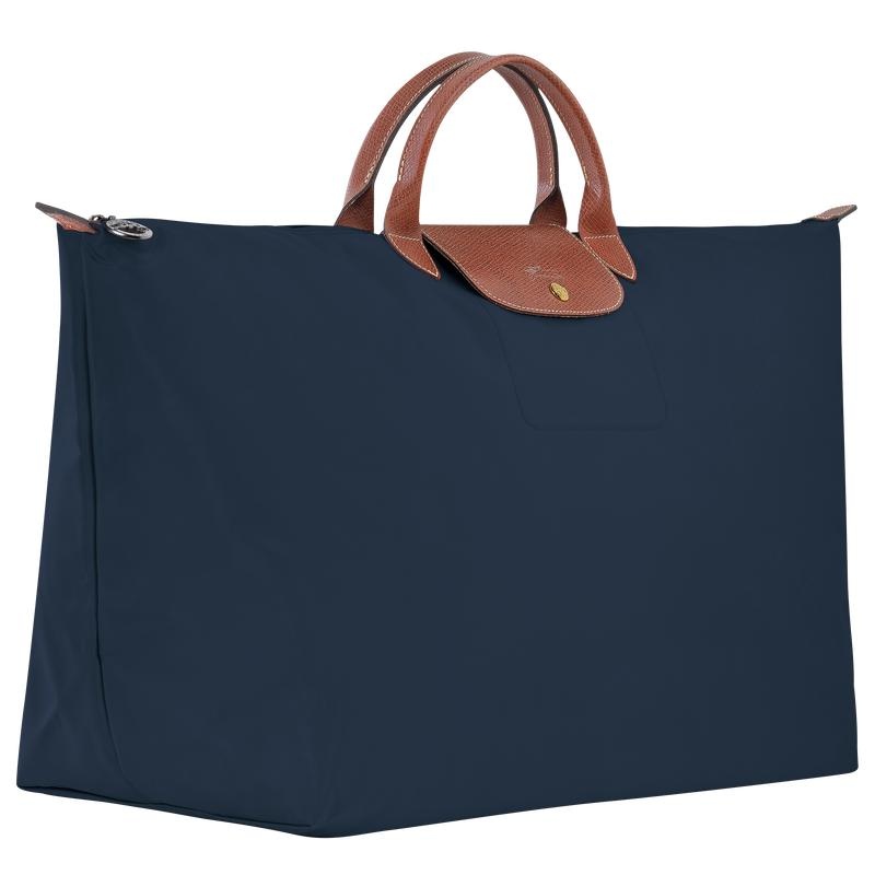 Borse Da Viaggio Donna Longchamp Le Pliage Original M Blu Marino | GWOJY-5710