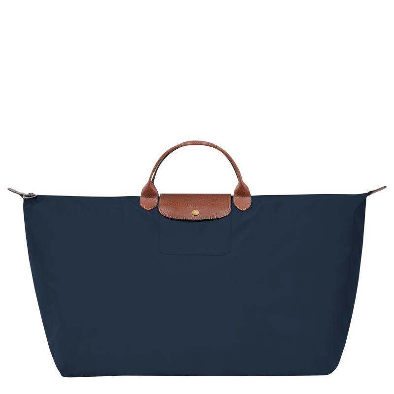 Borse Da Viaggio Donna Longchamp Le Pliage Original M Blu Marino | GWOJY-5710